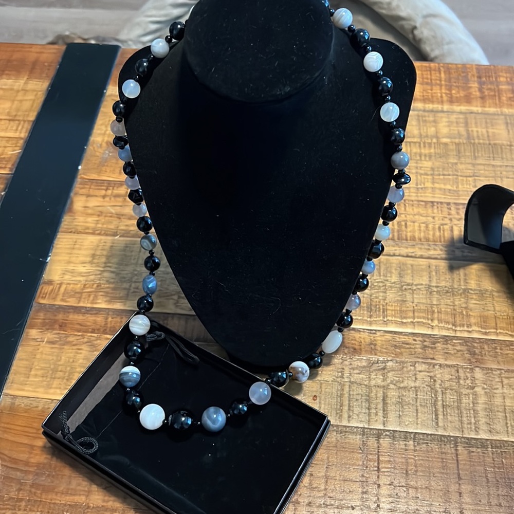 NIB - Jay King Persian stones and black agate necklace